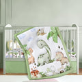 Hahafelt 3 Pcs Dinosaur Baby Crib Bedding Set by Hahafelt