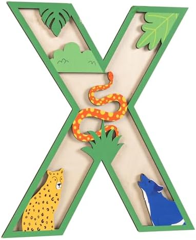 3D Layered Safari Nursery Wooden Letters by Unknown