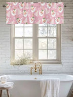 Pink Christmas Valance Curtains - Image 6