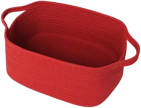 Cute Red Gift Basket, Woven Baskets by Unknown