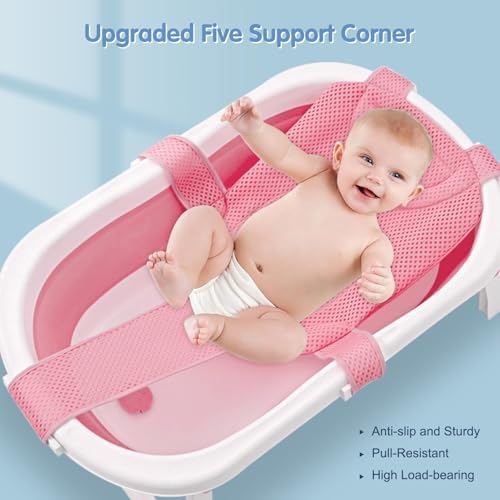 Colorlife Baby Bath Seat Support Net Infant Bathing Seat Support Mat, - Image 2