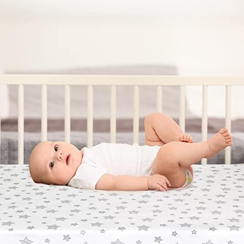 Pack and Play Sheets, Mini Crib Sheets, Stretchy Playard Fitted Sheet - Image 6