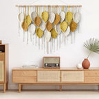Large Macrame Wall Hanging Boho Woven Tapestry Bohemian Farmhouse Wall Art - Image 4