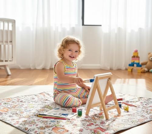 Waterproof High Chair Splat Mat – Machine Washable Floor & Table Protector - Image 7
