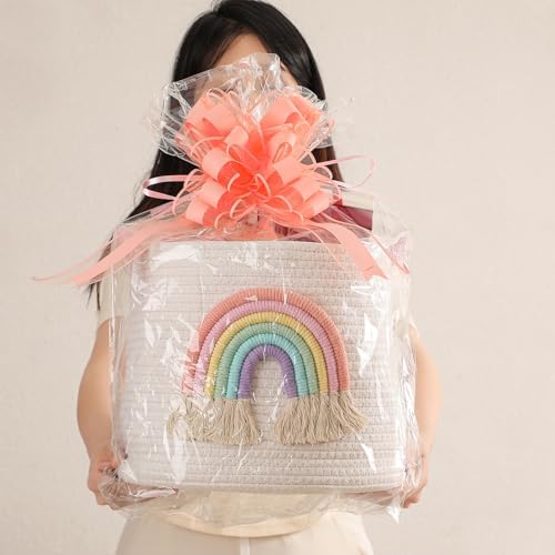 Toy Storage Baskets Woven Cotton Rope Storage Basket - Image 3