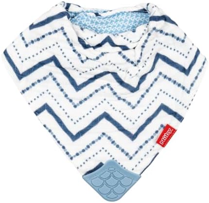 Nuby Baby Bibs - 3 Pc Muslin Bibs - Reversible 100% Natural Cotton Teething - Image 3