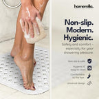 homerella Square Shower Mat Non Slip Anti Mold 21x21 Anti Slip Shower Mat - Image 2