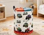 ESSME Laundry Basket, Monster Truck Hamper Collapsible Canvas Storage Bin - Image 3