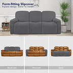PureFit Super Stretch 3 Seats Recliner Sofa Couch Cover - Image 4