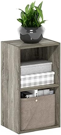 Furinno PASIR Book Shelf, 2-Tier Modern Bookshelf, Open Shelves Bookcase 9 x 12 by Furinno-FitsYourSpaceFitsYourBudget