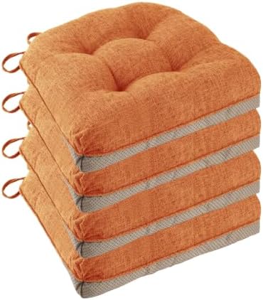 Chair Cushions for Dining Chairs Set of 4 by FlyGulls
