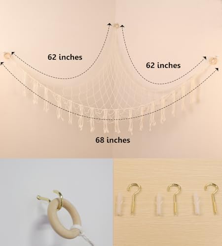 100% Cotton Handmade Stuffed Animal Storage Hammock - Image 5