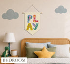 KDHTY Kids Playroom Canvas Hanging Pennant Flag Banner, Kids Room Decor - Image 2