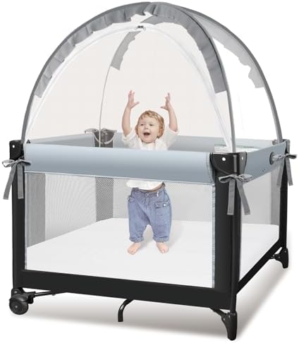 Crib Tent - Crib Net to Keep Baby in, Stop Baby from Climbing Out of Crib by Unknown