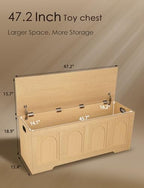 DINZI LVJ Storage Chest, Wooden Toy Box - Image 3