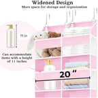 Ofiray-home Pink Over The Door Organizer 5 Tiers, Extra Large Behind Door - Image 4