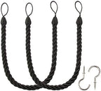 BEL AVENIR Curtain Tiebacks Ropes Tie-Backs, Handmade Holdbacks by BELAVENIR