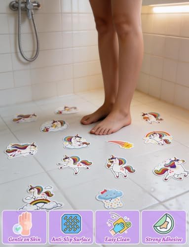 26Pcs Non Slip Bathtub Stickers, Cute Unicorn Stickers - Image 5