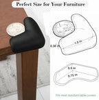 Corner Protector for Baby, 12 Pack EVA Foam Baby Proofing Corner Guards - Image 6