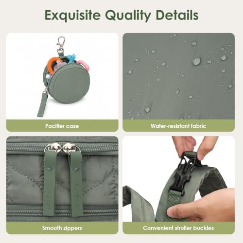 TOPEAST Diaper Bag Backpack, Large Travel Baby Bag - Image 7