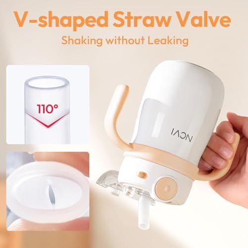 NCVI Kids Stainless Steel Straw Cup, Insulated Spill-Proof - Image 5