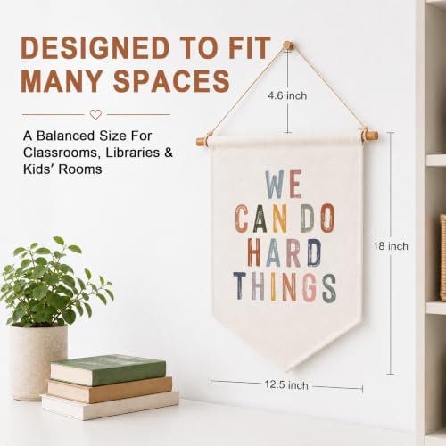 We Can Do Hard Things Classroom Signs, Positive Affirmation Classroom Decor - Image 2