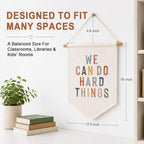 We Can Do Hard Things Classroom Signs, Positive Affirmation Classroom Decor - Image 2