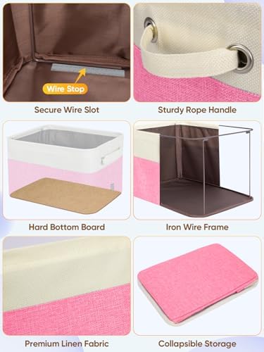 BALEINE 3 Pack Fabric Closet Storage Bins - Image 6