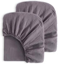 NTBAY 2 Pack Muslin Cotton Crib Sheets, Soft and Breathable Double Layer 28x52 by NTBAY