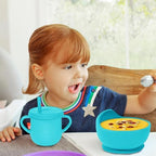 100% Silicone baby feeding set, BPA free Baby dishes set - Image 7