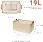 SNWDN 6 Pack Closet Cloth Storage Bins - Image 2