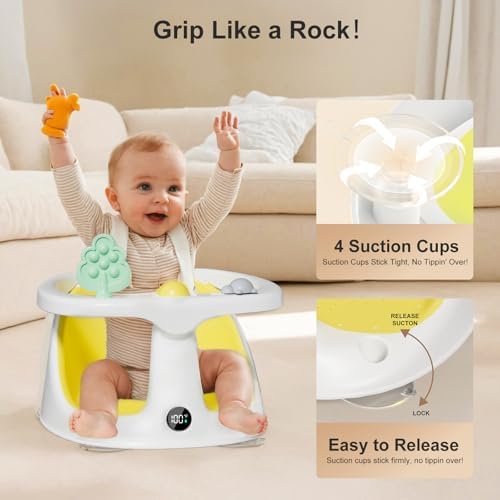Baby Bath Seat, Bath Seats for Babies Sitting Up - Image 4