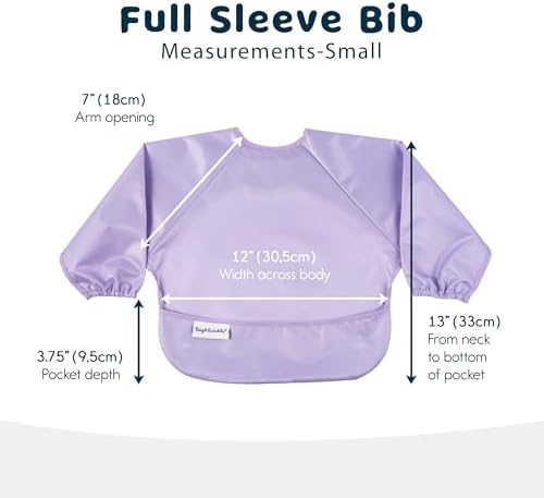 Tiny Twinkle Long Sleeve Bib for Babies & Toddlers | 2-Pack Waterproof Smock - Image 2
