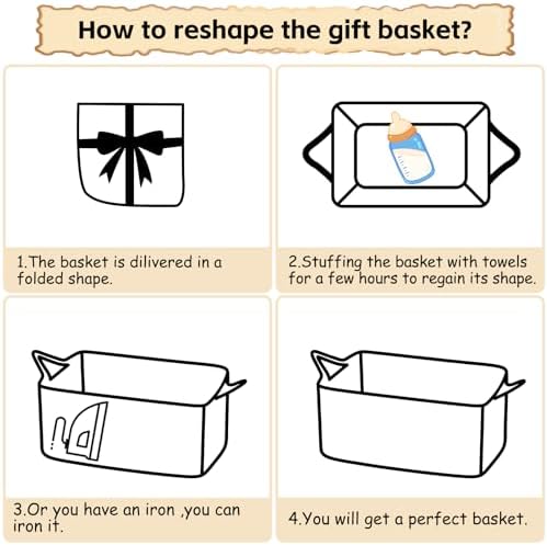 OIAHOMY Woven Basket, Gift Basket Empty - Image 6