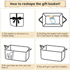 OIAHOMY Woven Basket, Gift Basket Empty - Image 6