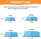 Slow Feeder Dog Bowls Insert, Animire Soft Silicone Slow Eating Dog Food Bowl - Image 5