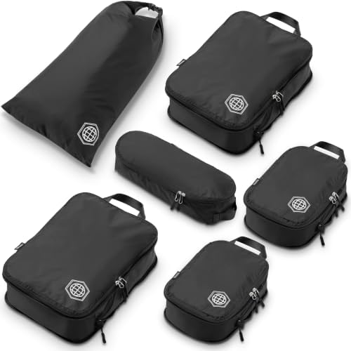 TRIPPED Travel Gear Compression Packing Cubes by TRIPPEDTravelGear
