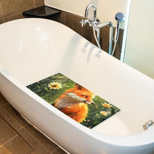 Non Slip Bathtub and Shower Mat 26.8x15.1 inch, Bath Mat - Image 5