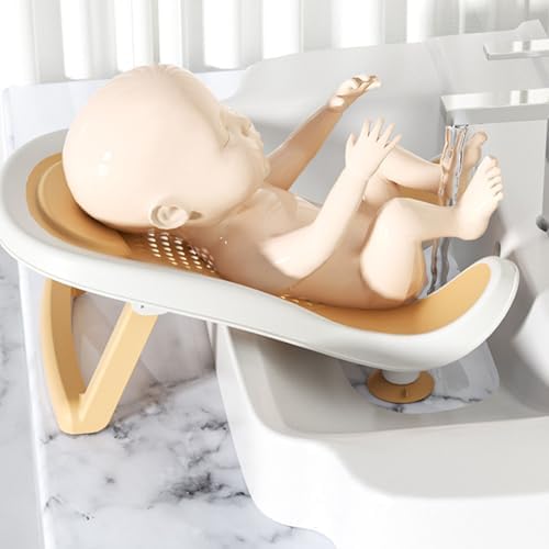 Infant Bath Basin Strong Suction Foldable Quick Drying Bath Rack Ergonomic - Image 6