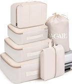 BAGAIL 6 Set Packing Cubes Luggage Packing Organizers by BAGAIL