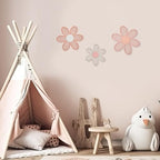 Maitys 3 Pcs Boho Daisy Flower Wall Decor Nursery Art, Rustic Color - Image 6