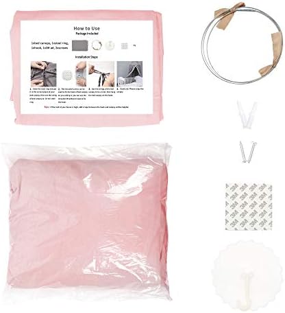 MAMERIA Kids Bed Canopy with Frills Cotton Hanging Tent Curtain Net - Image 5