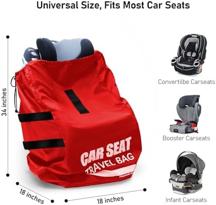 Car Seat Travel Bag for Airplane, Large Car Seat Bags for Air Travel - Image 2