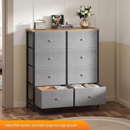 Sweetcrispy 8 Drawer Dresser for Bedroom, Organizer Storage Drawers - Image 4