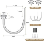 TONIAL Curtain Holdbacks, Small Cap Finials - Image 6