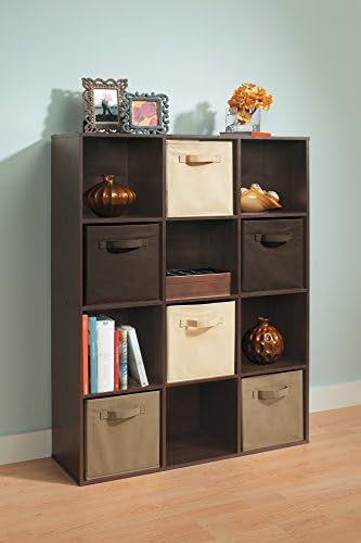 ClosetMaid Cubeicals 12 Cube Storage Shelf Organizer Bookshelf, Vertical or - Image 2