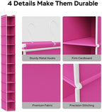 MAX Houser 2 Pack 10 Tier Slim Hanging Shoe Organizer Pink - Image 4