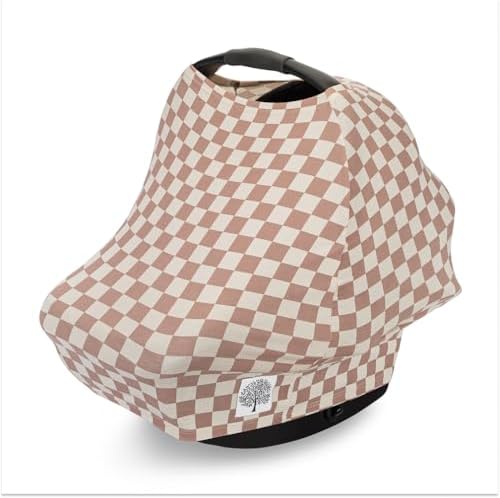 Parker Baby Co Multi-Use Cover Carseat Cover Nursing Cover: Rosewood Stripe by ParkerBabyCo
