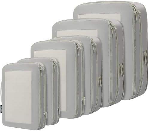 BAGAIL 4 Set/6 Set/8 Set Compression Packing Cubes Travel Accessories by BAGAIL