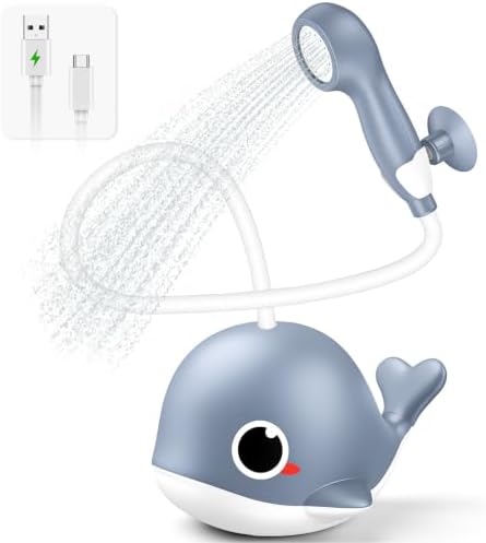 Whale Baby Bath Sprayer, Control the Flow Hands-Free 2 Gentle Modes by Unknown